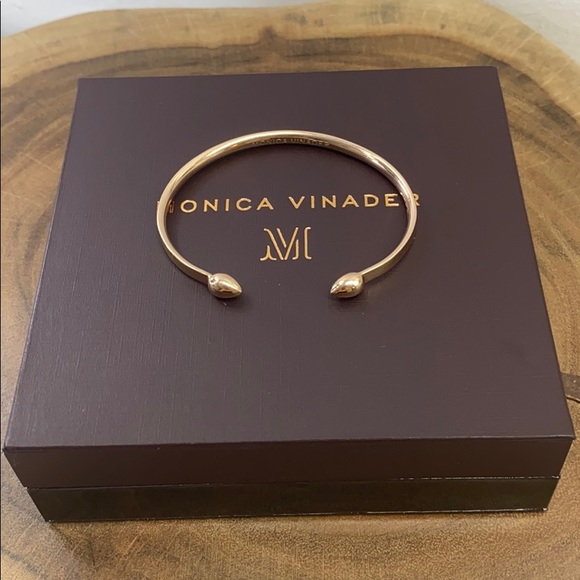 MONICA VINADER Jewelry - Monica Vinader Rose Gold Fiji Bud Cuff Bracelet